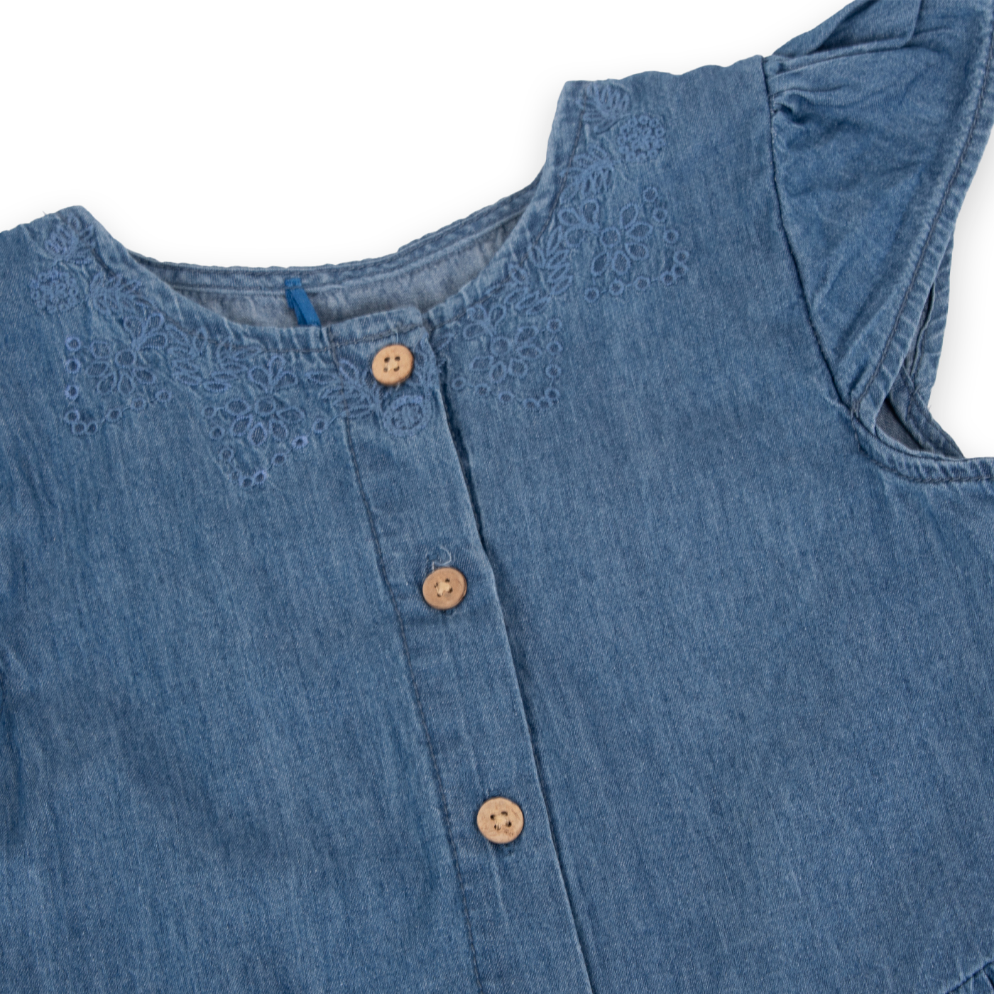 VESTIDO ALGODON NIÑA PILLIN DENIM PVA729-24DEN - 2