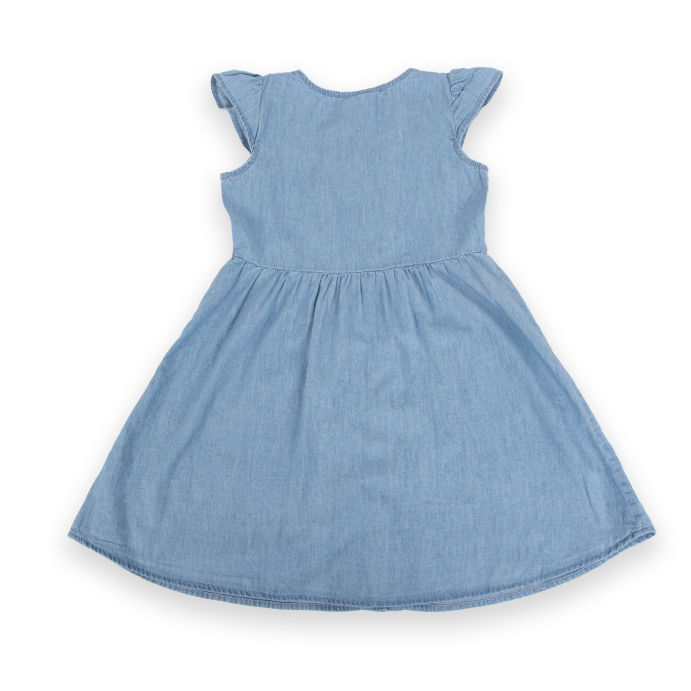VESTIDO ALGODON NIÑA PILLIN CELESTE PVA729-24CEL - 3