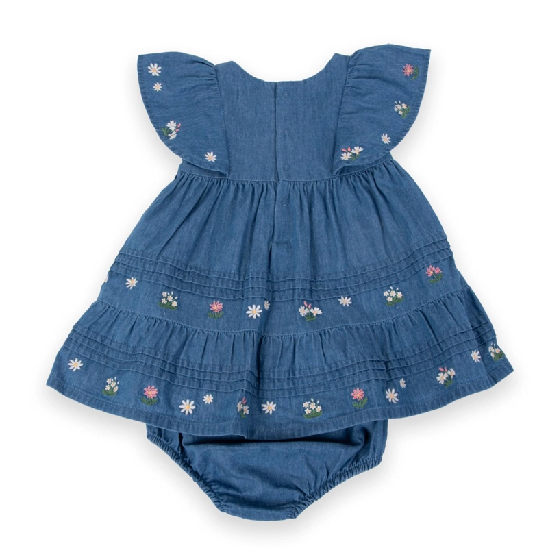 VESTIDO ALGODON NIÑA PILLIN DENIM PVA709-24DEN BEBE - 3