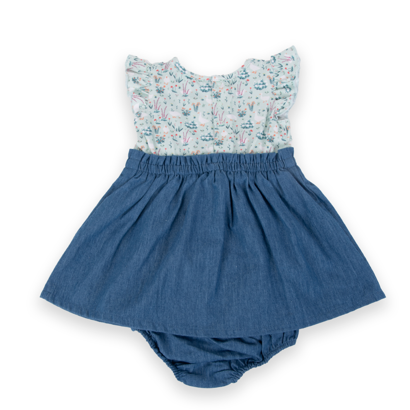 VESTIDO NIÑA PILLIN MENTA PVA710-24MEN BEBE - 3