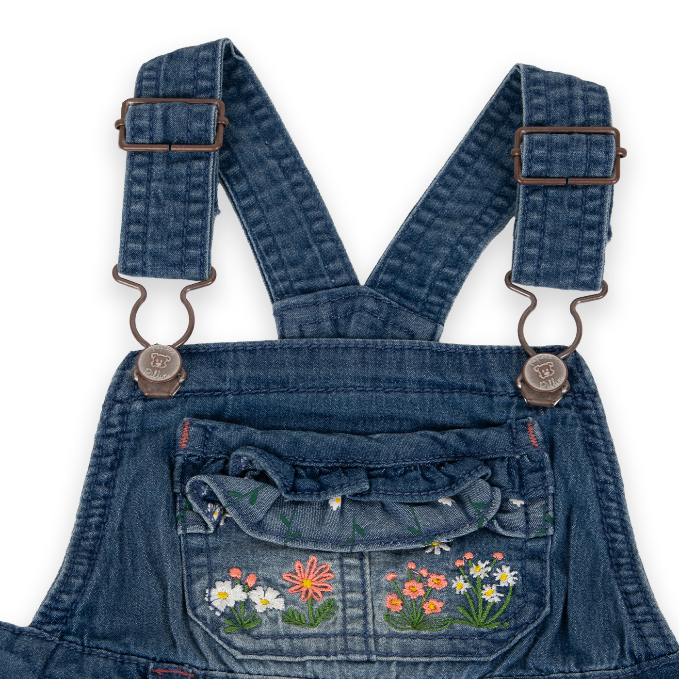 JARDINERA NIÑA PILLIN DENIM PVA711-24DEN BEBE - 2