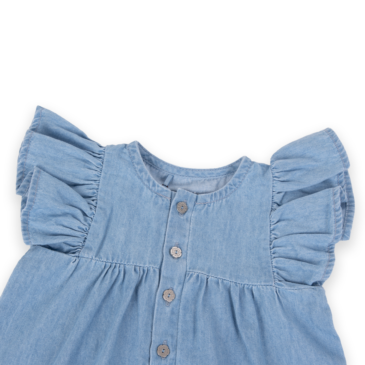 BLUSA ALGODÓN NIÑA PILLÍN PVA724-24DEN BEBÉ DENIM - 2