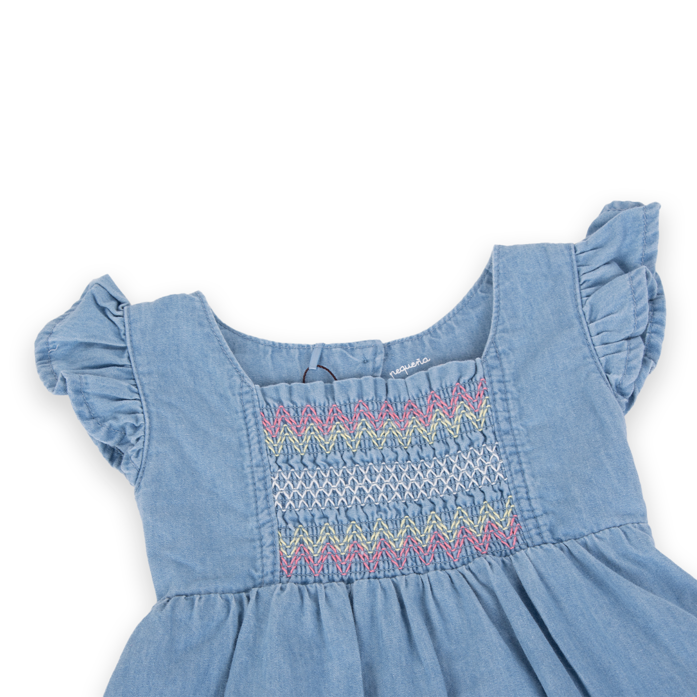VESTIDO ALGODON NIÑA PILLIN DENIM PVA727-24DEN BEBE - 2
