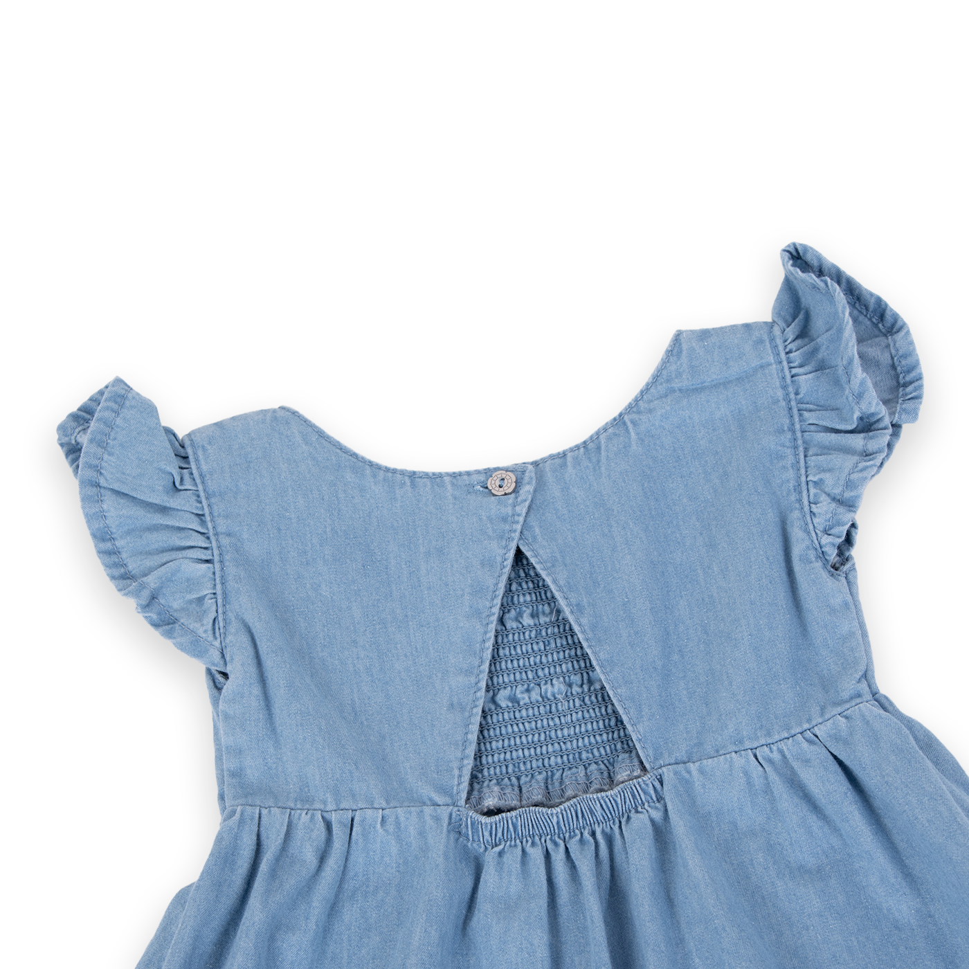 VESTIDO ALGODON NIÑA PILLIN DENIM PVA727-24DEN BEBE - 4
