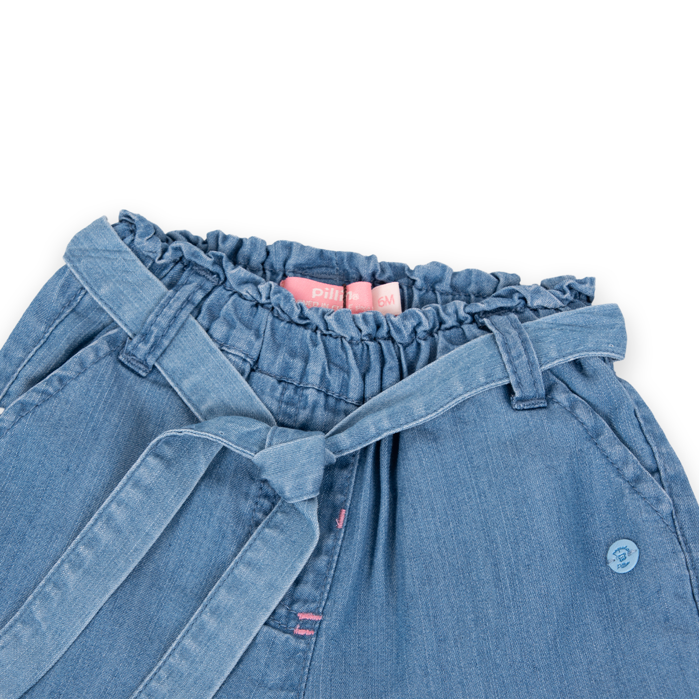 PANTALÓN NIÑA PILLÍN DENIM BEBÉ PVA708-24DEN - 2