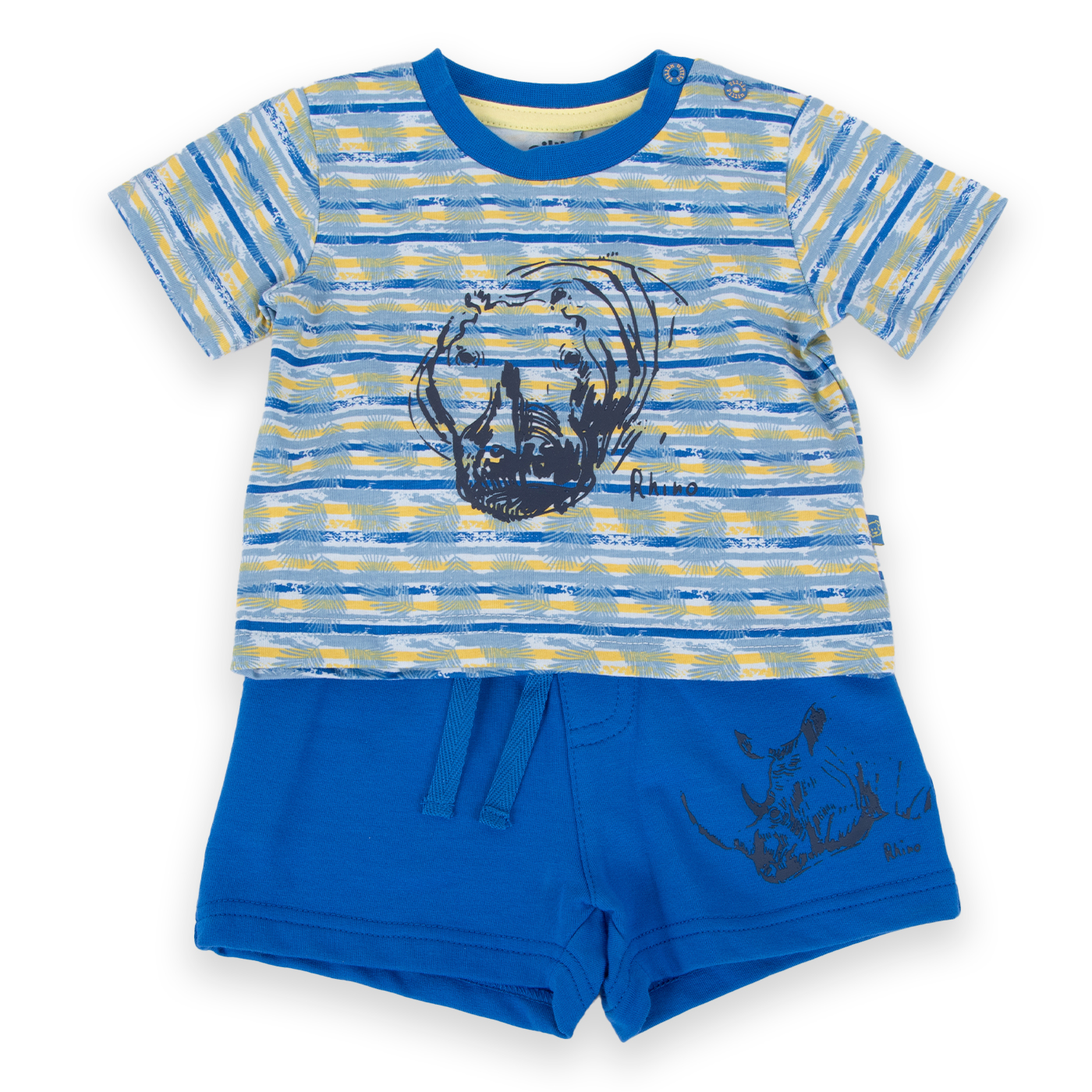 POLERA MANGA CORTA ALGODÓN NIÑO PILLÍN PVA656-24AZL BEBÉ AZUL ELÉCTRICO - 1