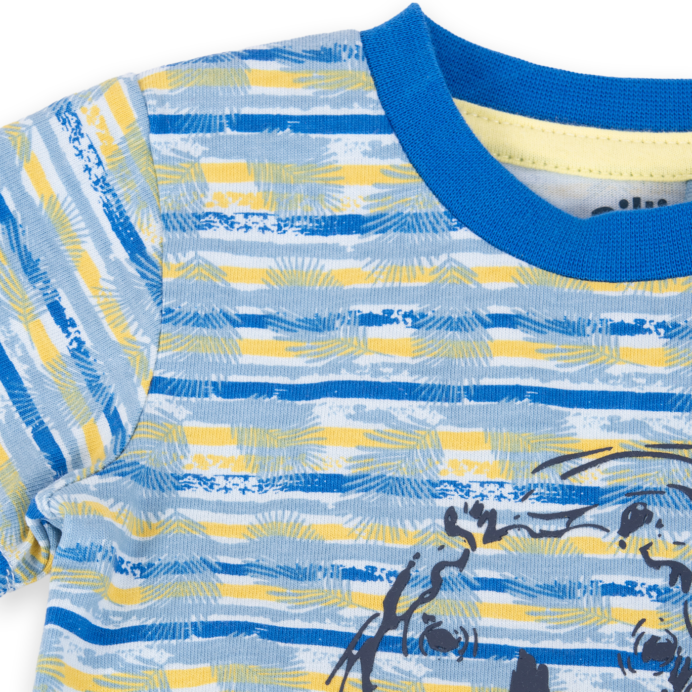 POLERA MANGA CORTA ALGODÓN NIÑO PILLÍN PVA656-24AZL BEBÉ AZUL ELÉCTRICO - 2