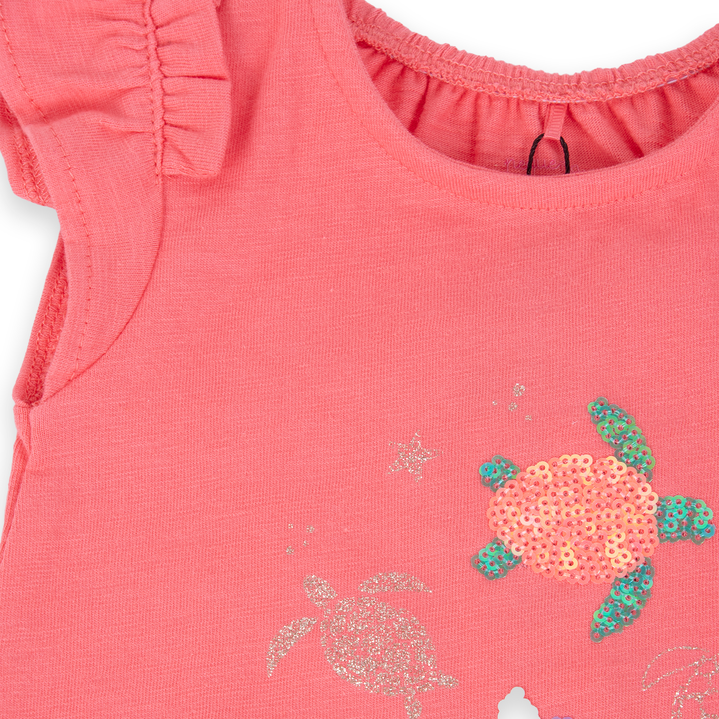 POLERA MANGA CORTA ALGODÓN NIÑA PILLÍN PVA650-24COR BEBÉ CORAL - 2