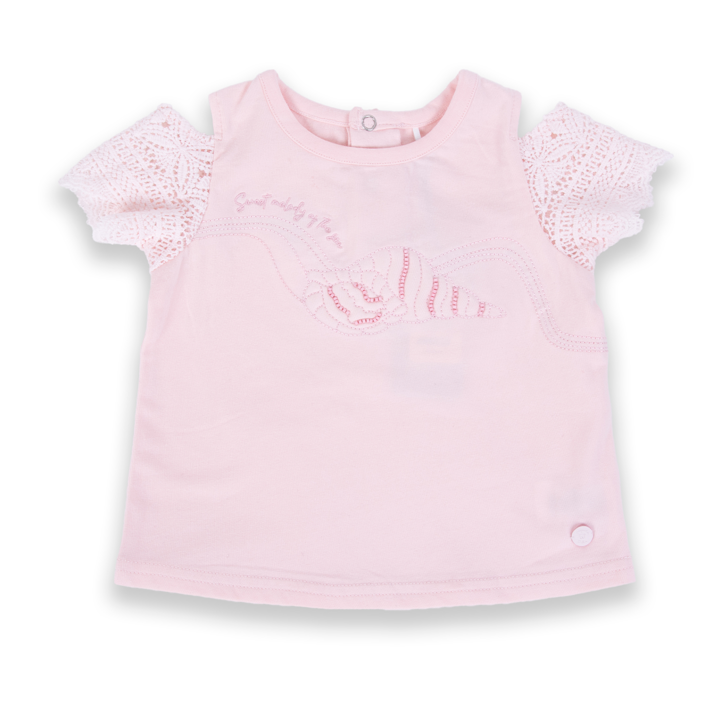 POLERA MANGA CORTA NIÑA PILLÍN PVA649-24ROS BEBÉ ROSADO - 1
