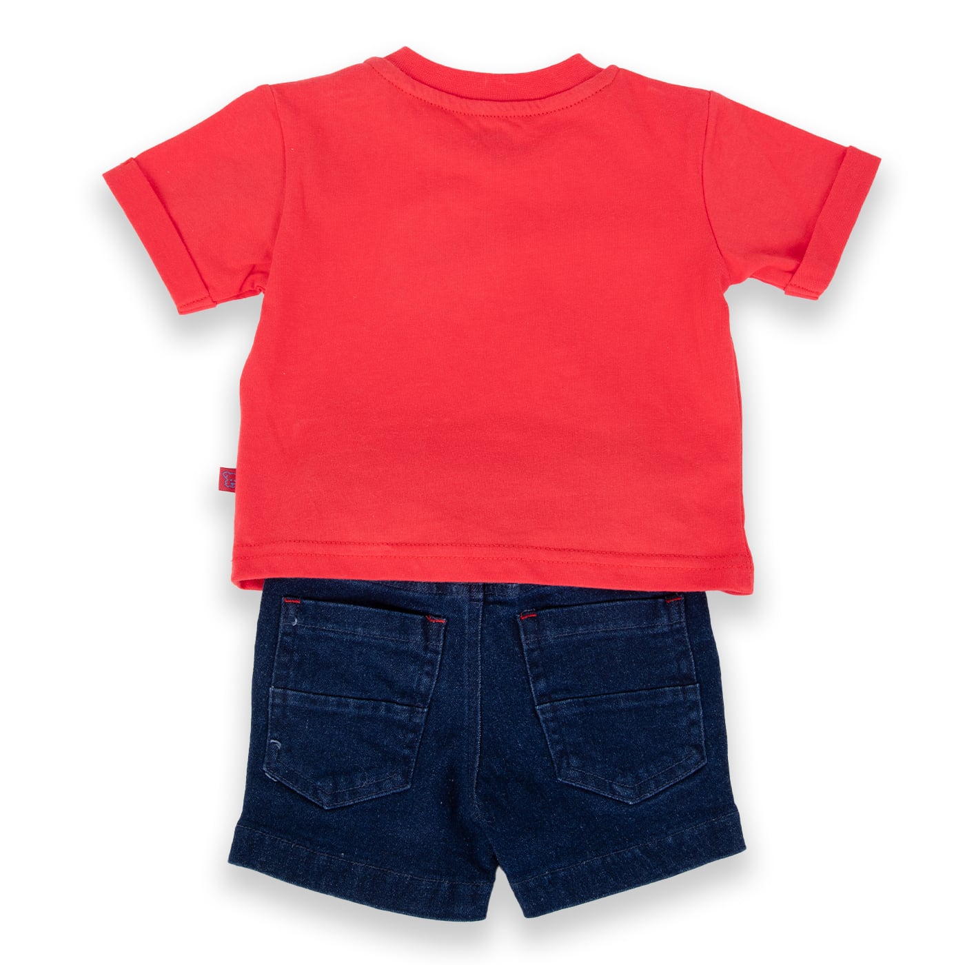 POLERA MANGA CORTA ALGODÓN NIÑO PILLÍN PVA743-24ROJ BEBÉ ROJO - 4