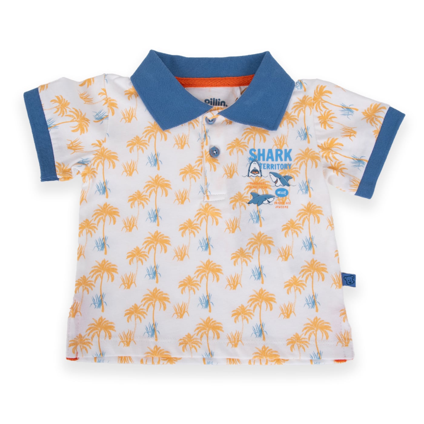 POLERA MANGA CORTA ALGODÓN NIÑO PILLÍN PVA645-24CRU BEBÉ CRUDO - 1