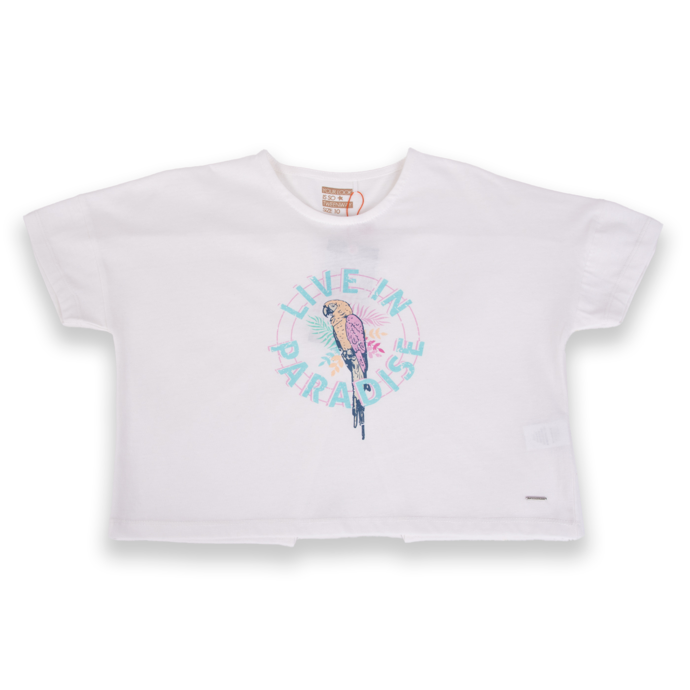 POLERA MANGA CORTA ALGODÓN NIÑA PILLÍN TVA613-24BCO BLANCO - 1