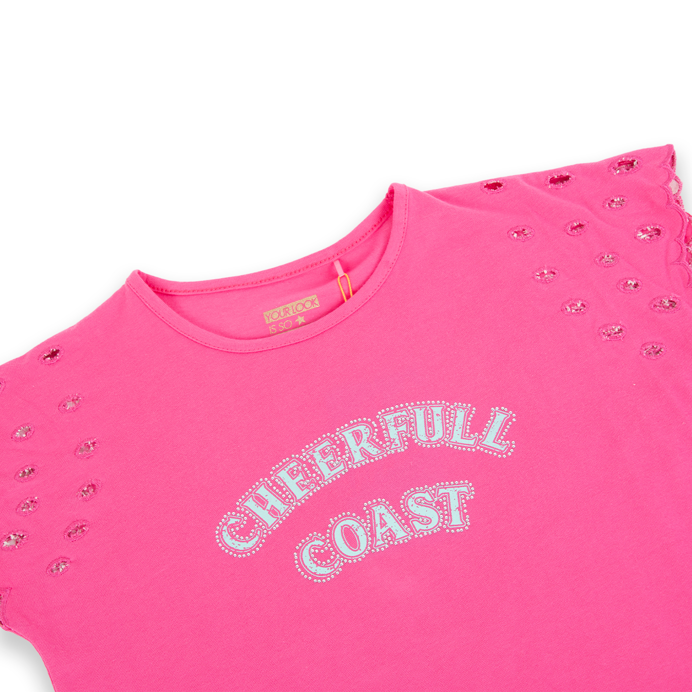 POLERA MANGA CORTA ALGODÓN NIÑA PILLÍN TVA625-24FUC FUCSIA - 2