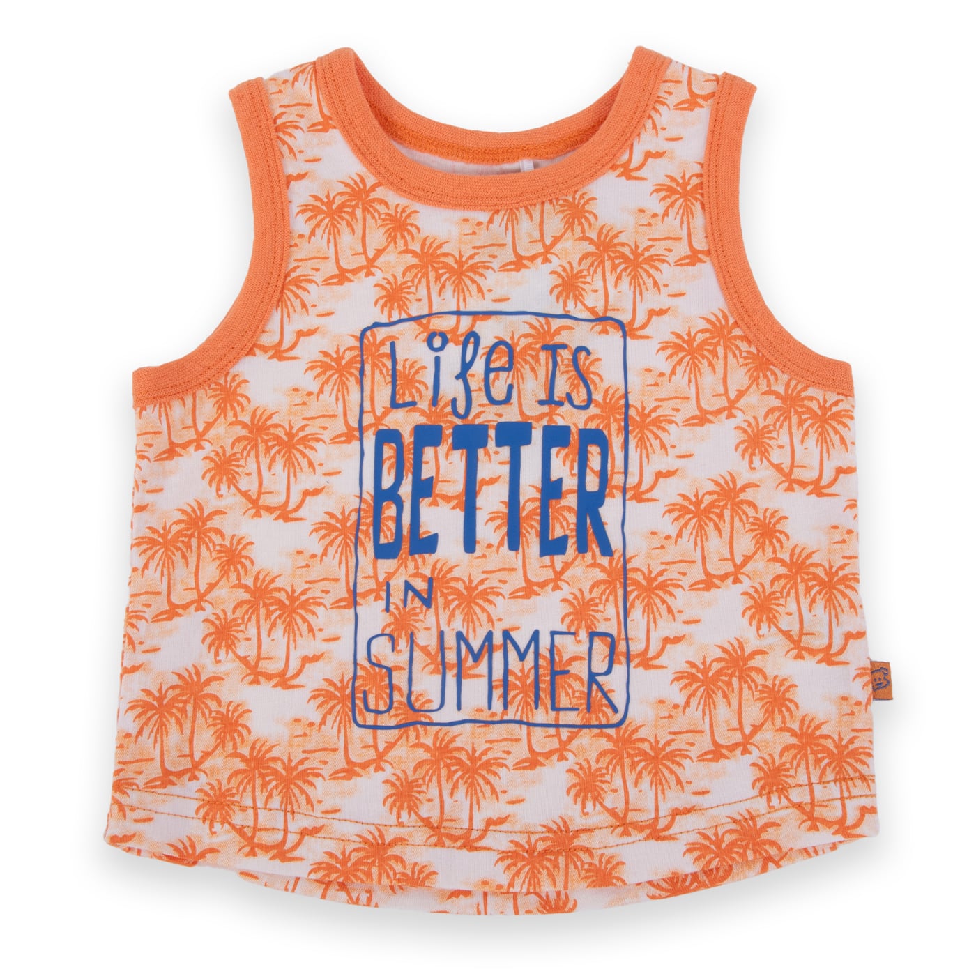 POLERA MANGA CORTA ALGODÓN NIÑO PILLÍN PVA655-24NAR BEBÉ NARANJA - 1