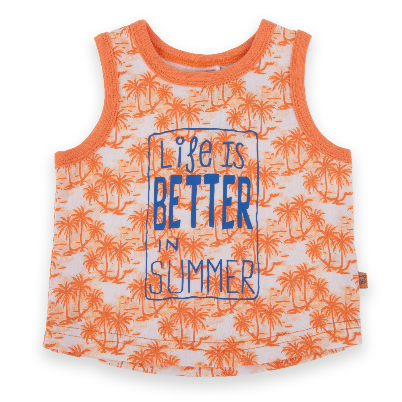 POLERA MANGA CORTA ALGODÓN NIÑO PILLÍN PVA655-24NAR BEBÉ NARANJA - 1