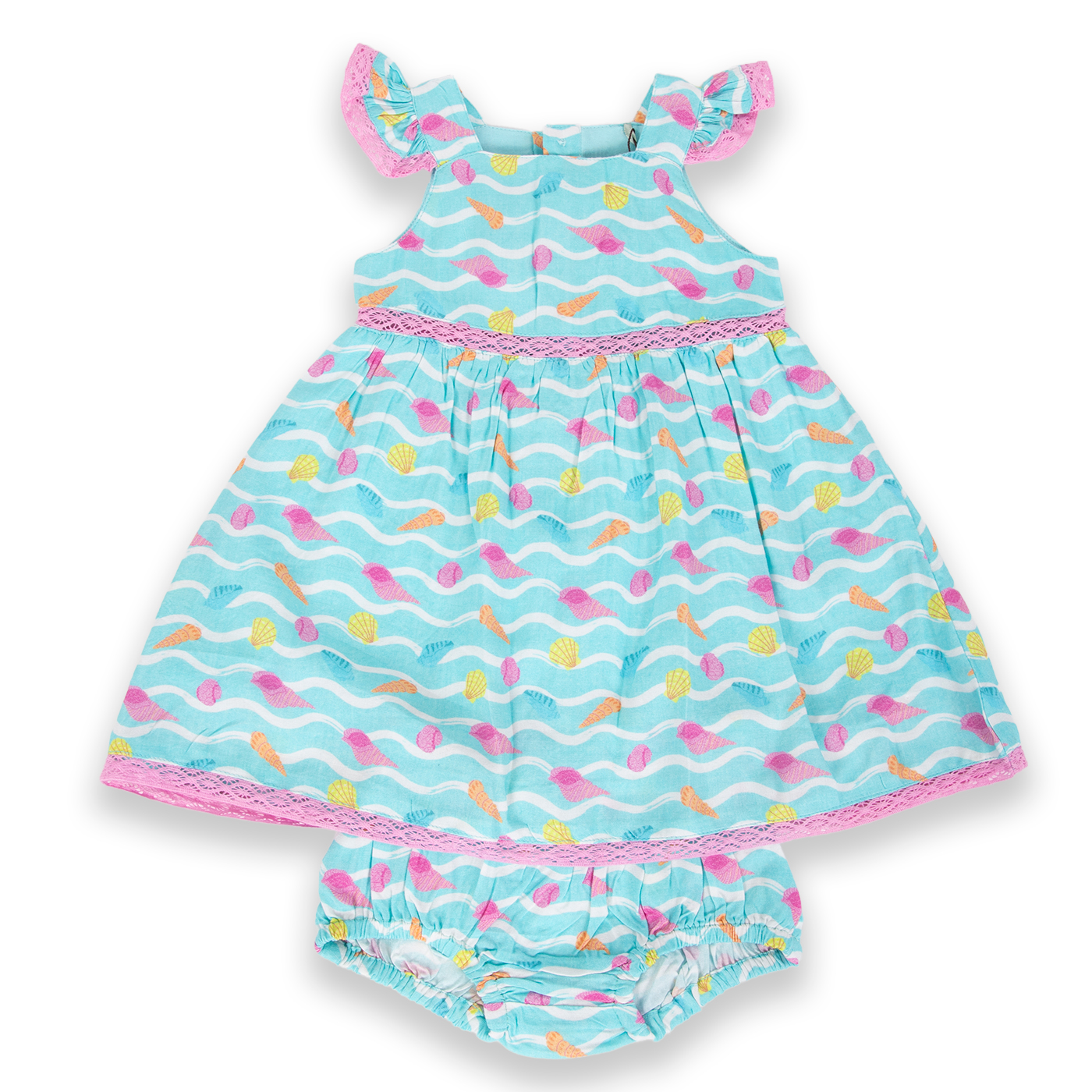 VESTIDO BEBÉ NIÑA CELESTE PILLIN - 1