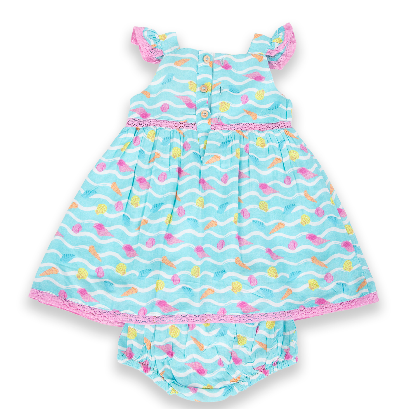 VESTIDO BEBÉ NIÑA CELESTE PILLIN - 4