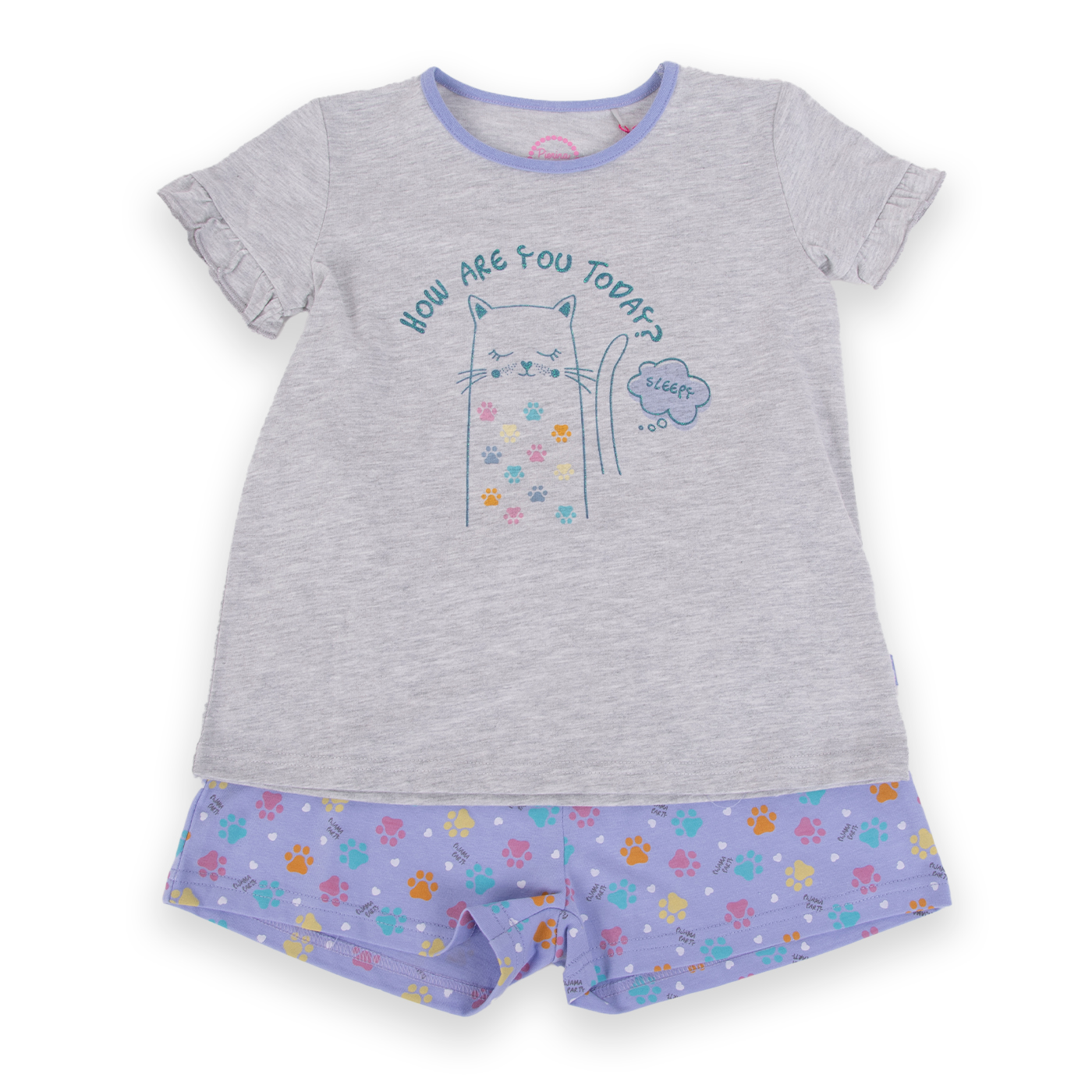 PIJAMA NIÑA PILLIN GRIS CLARO PVA404-24MLG - 1