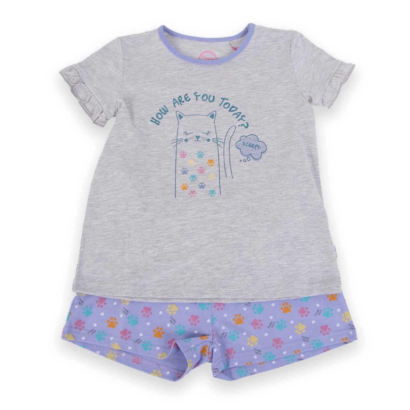 PIJAMA NIÑA PILLIN GRIS CLARO PVA404-24MLG - 1