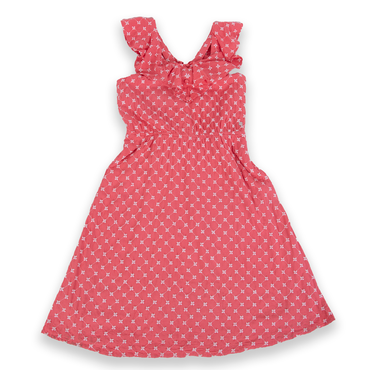 VESTIDO NIÑA PILLIN CORAL TVA814-24COR - 1
