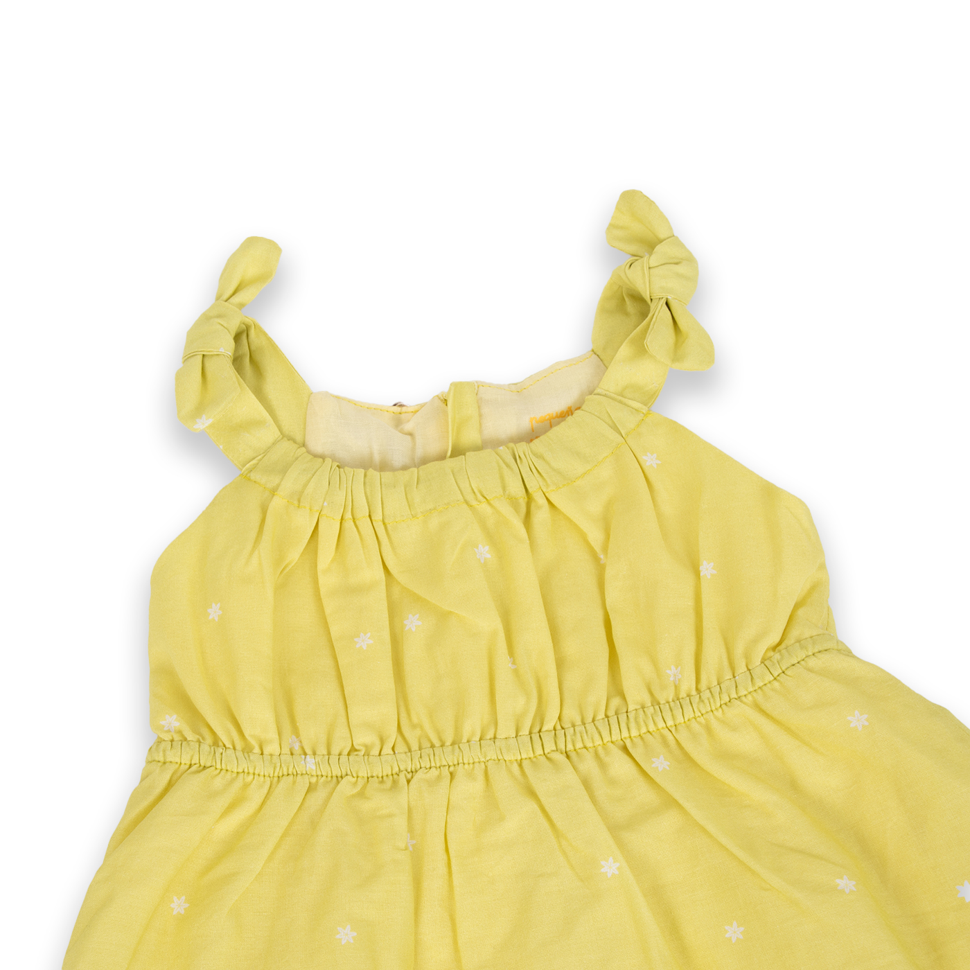 VESTIDO ALGODON NIÑA PILLIN AMARILLO PVA824-24AMA BEBE - 2