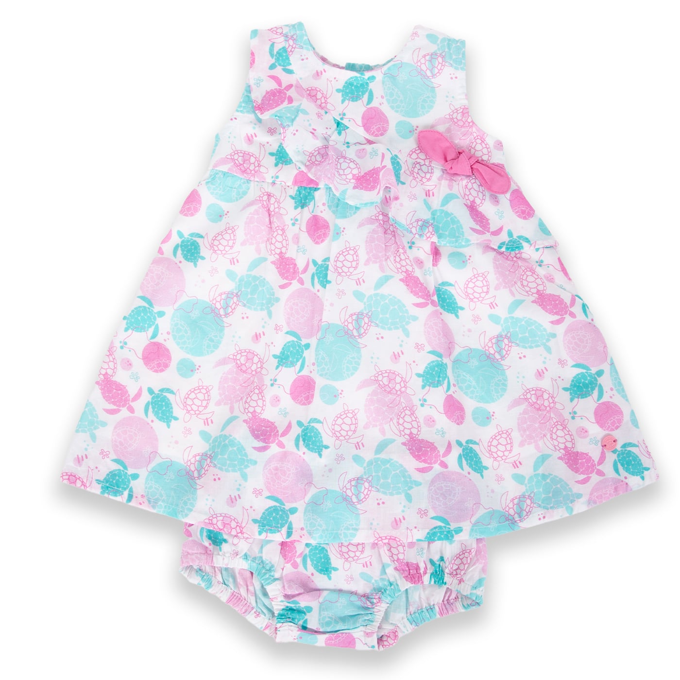VESTIDO BEBÉ NIÑA ROSADO PILLIN - 1
