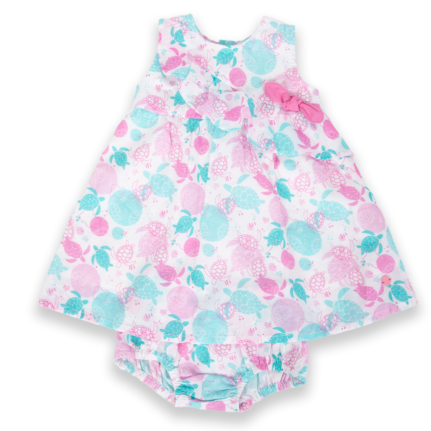 VESTIDO BEBÉ NIÑA ROSADO PILLIN - 1