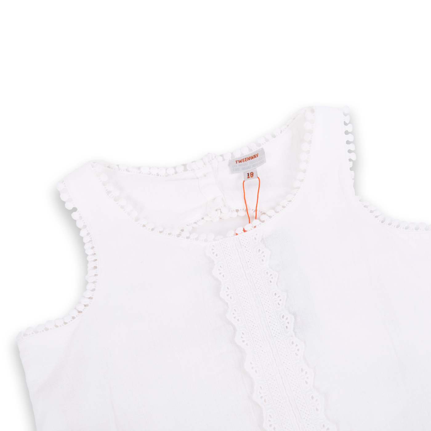 VESTIDO ALGODON NIÑA PILLIN BLANCO TVA803-24BCO - 2