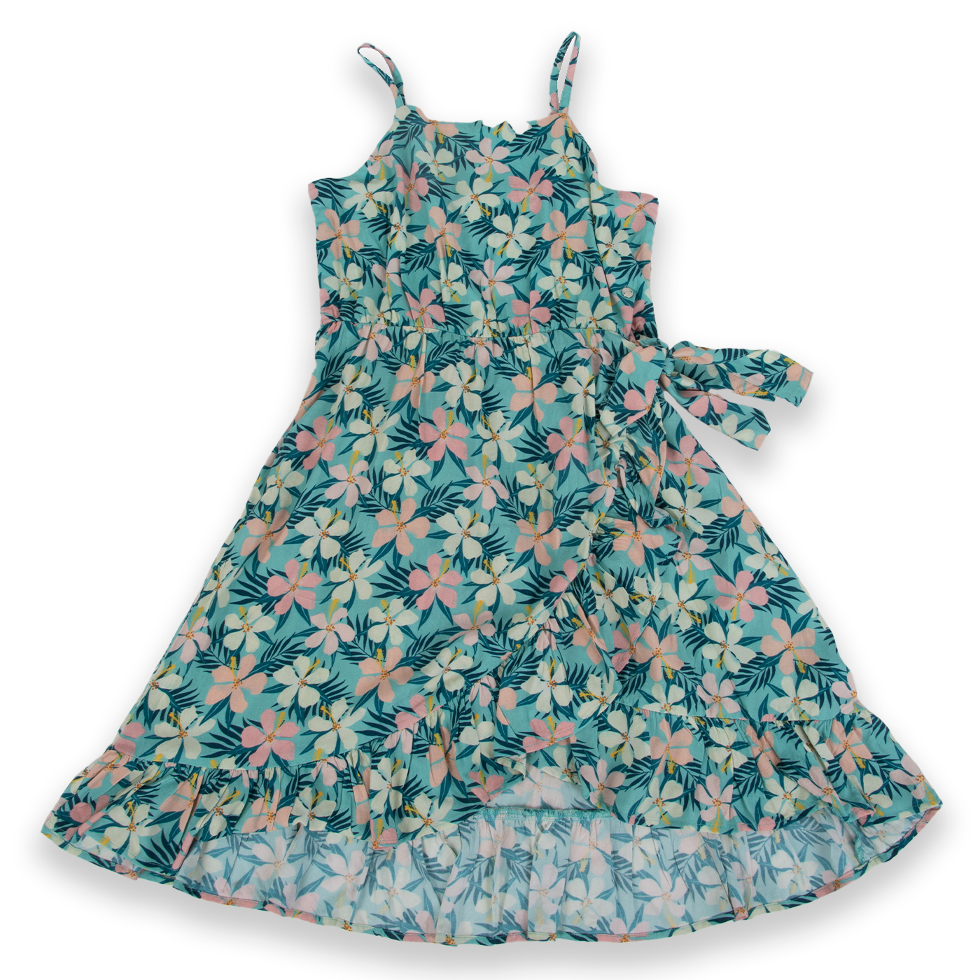VESTIDO NIÑA TURQUESA PILLIN - 1