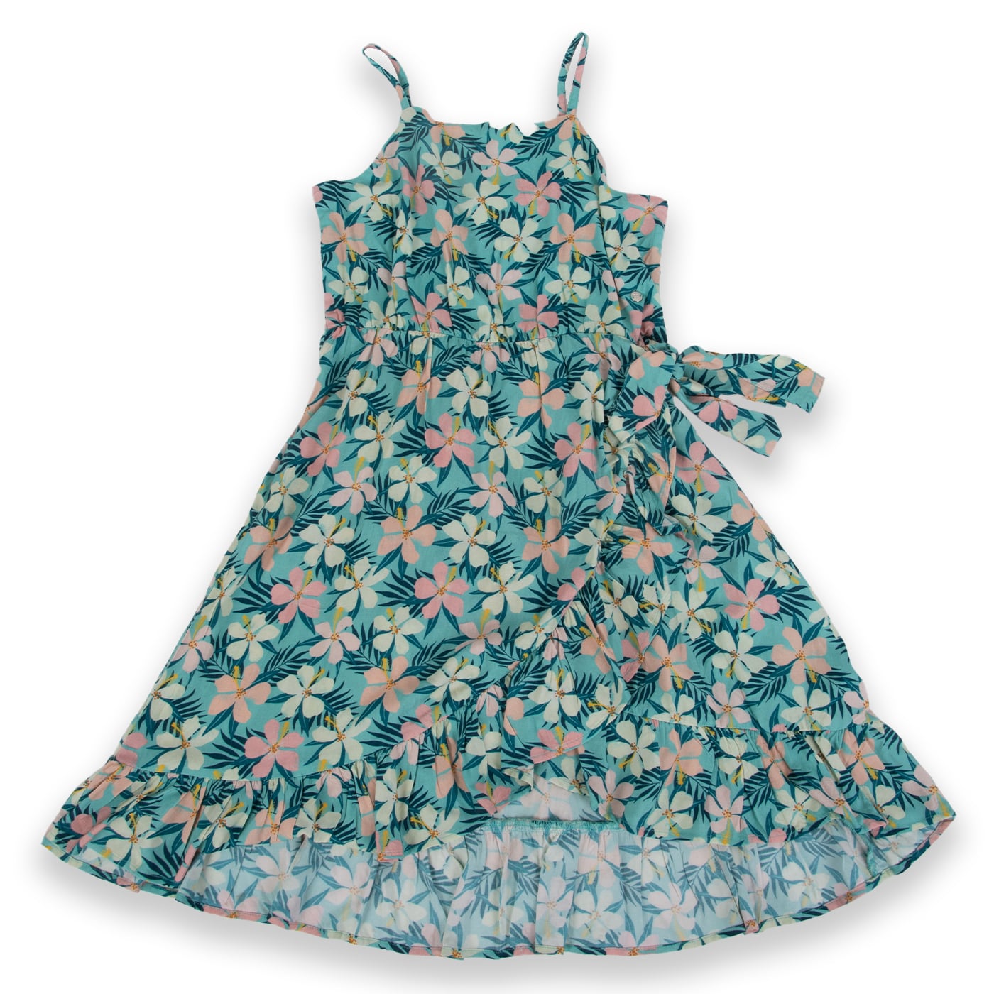 VESTIDO NIÑA TURQUESA PILLIN - 1