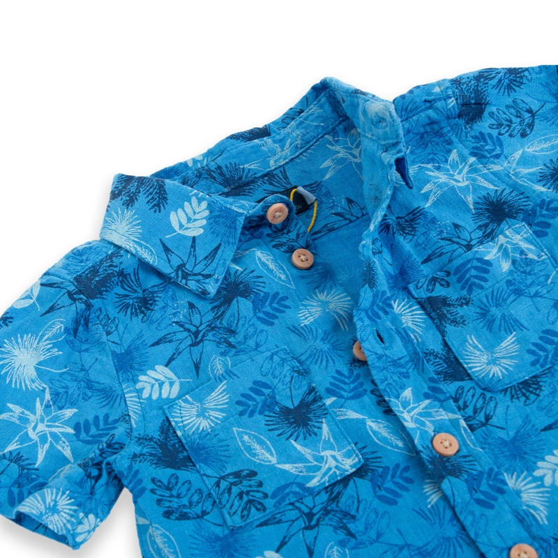 CAMISA BEBÉ NIÑO AZUL PILLIN - 2