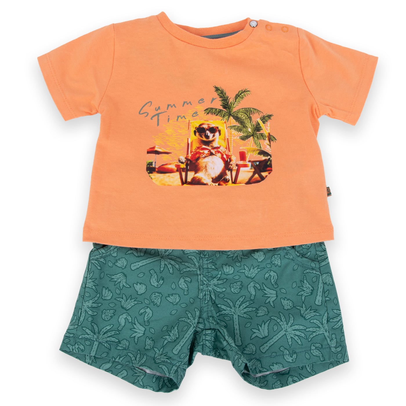 CONJUNTO ALGODON NIÑO PILLIN NARANJO PVA821-24NAR BEBE NARANJA - 1
