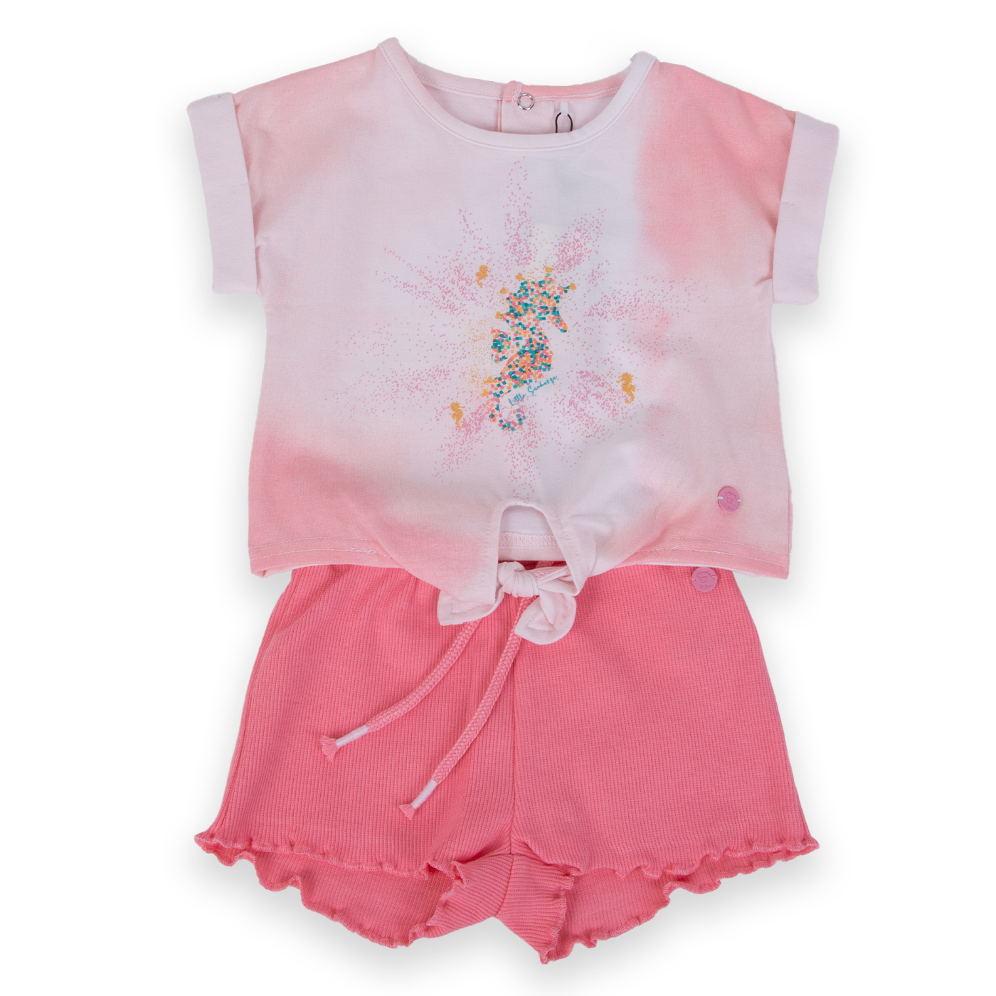 CONJUNTO NIÑA PILLIN CORAL PVA652-24COR BEBE - 1