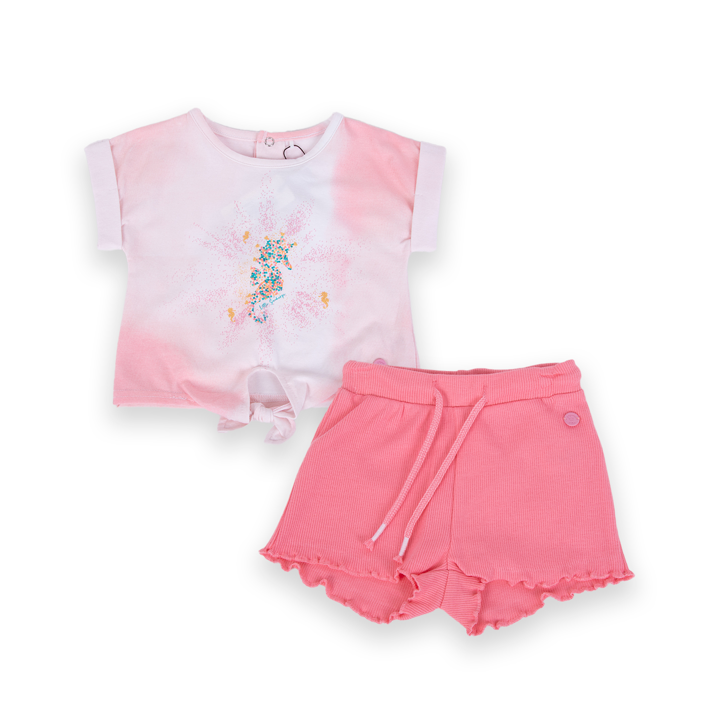 CONJUNTO NIÑA PILLIN CORAL PVA652-24COR BEBE - 3