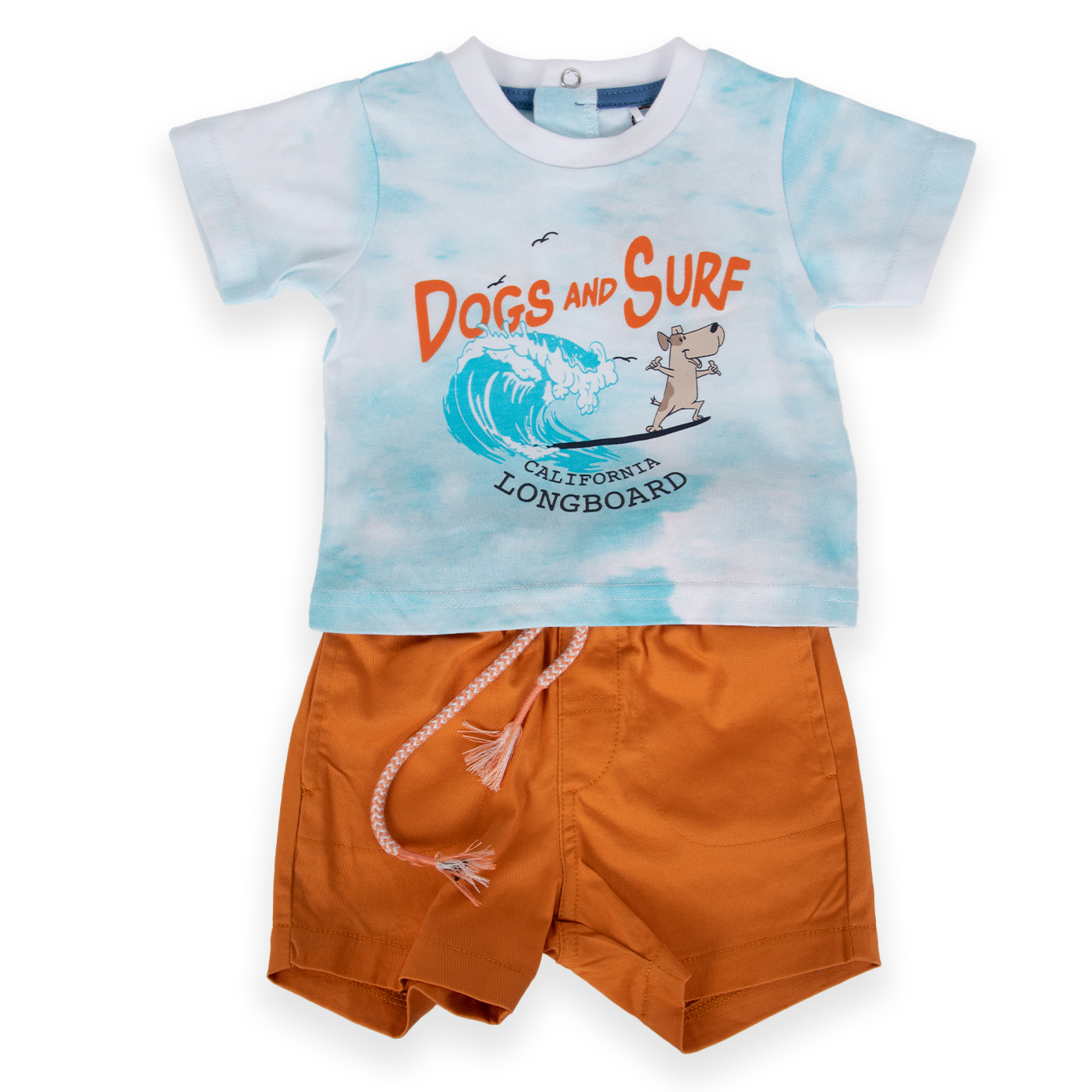 CONJUNTO ALGODON NIÑO PILLIN NARANJO PVA810-24NAR BEBE NARANJA - 1