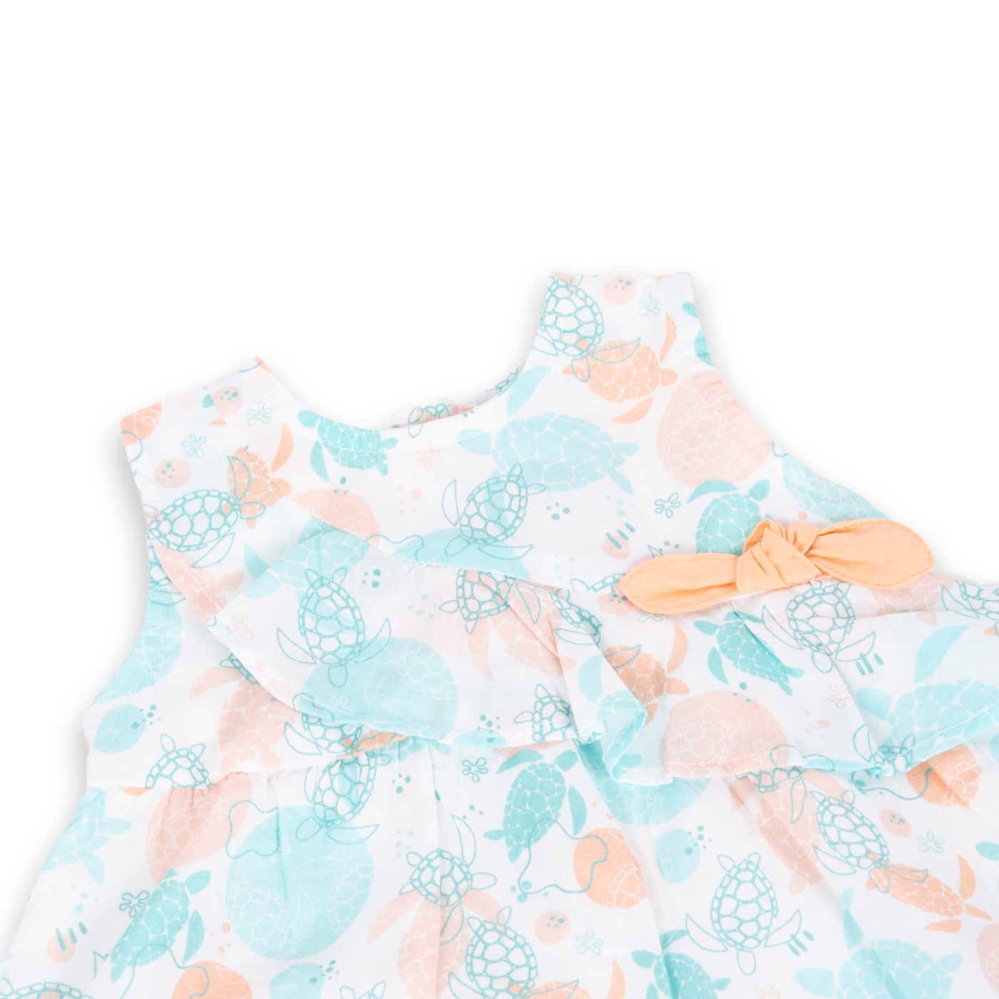 VESTIDO BEBÉ NIÑA NARANJA PILLIN - 2