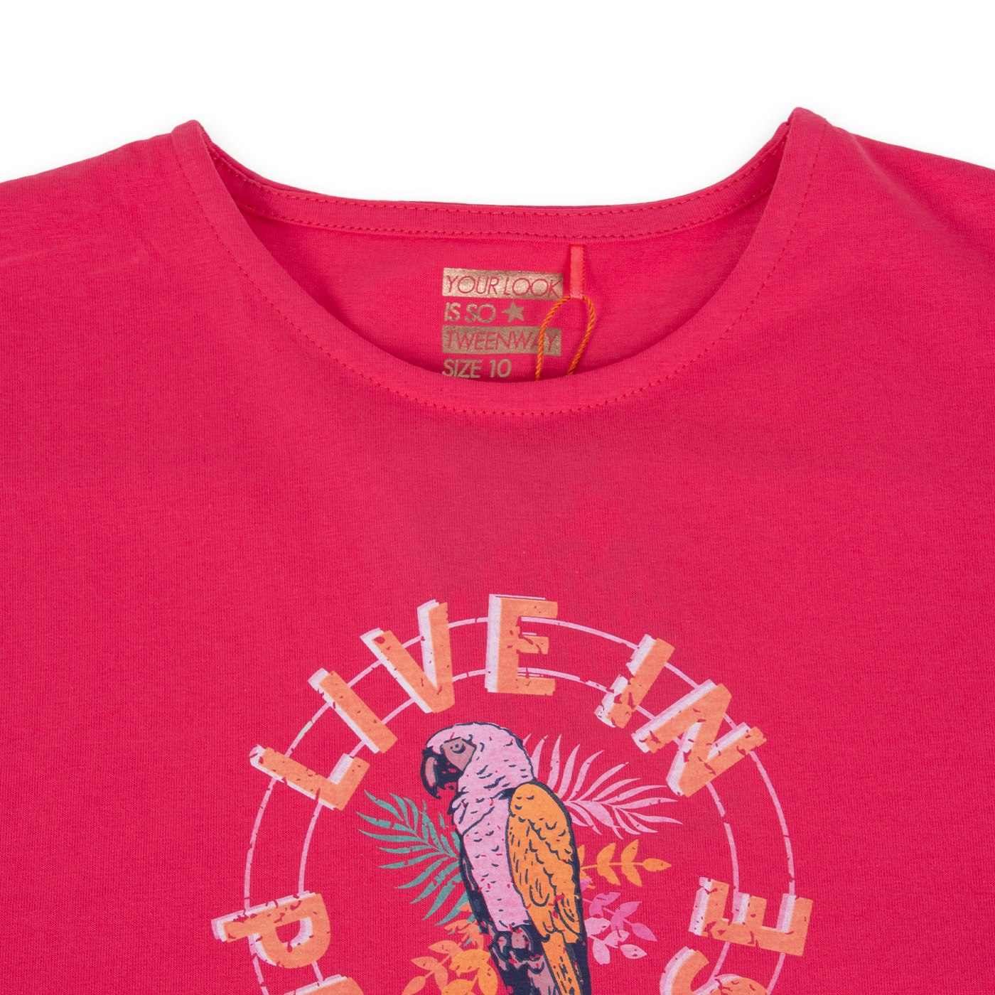 POLERA MANGA CORTA ALGODÓN NIÑA PILLÍN TVA613-24FRA FUCSIA OSCURO - 2