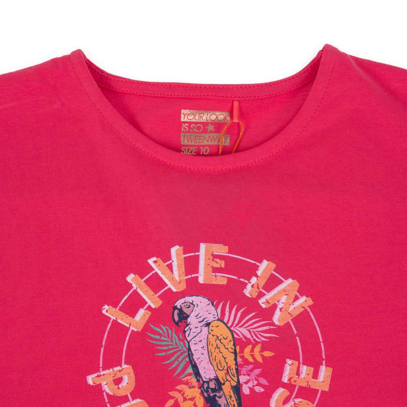 POLERA MANGA CORTA ALGODÓN NIÑA PILLÍN TVA613-24FRA FUCSIA OSCURO - 2