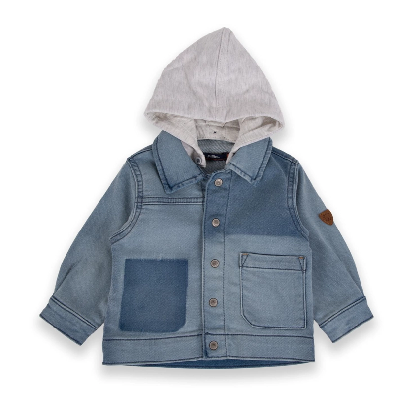 CHAQUETA MANGA LARGA NIÑO PILLÍN PVA713-24DEN BEBÉ DENIM - 1