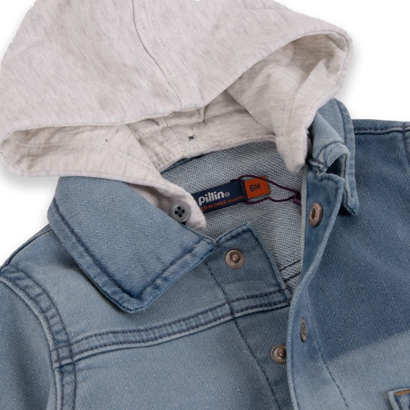 CHAQUETA MANGA LARGA NIÑO PILLÍN PVA713-24DEN BEBÉ DENIM - 2