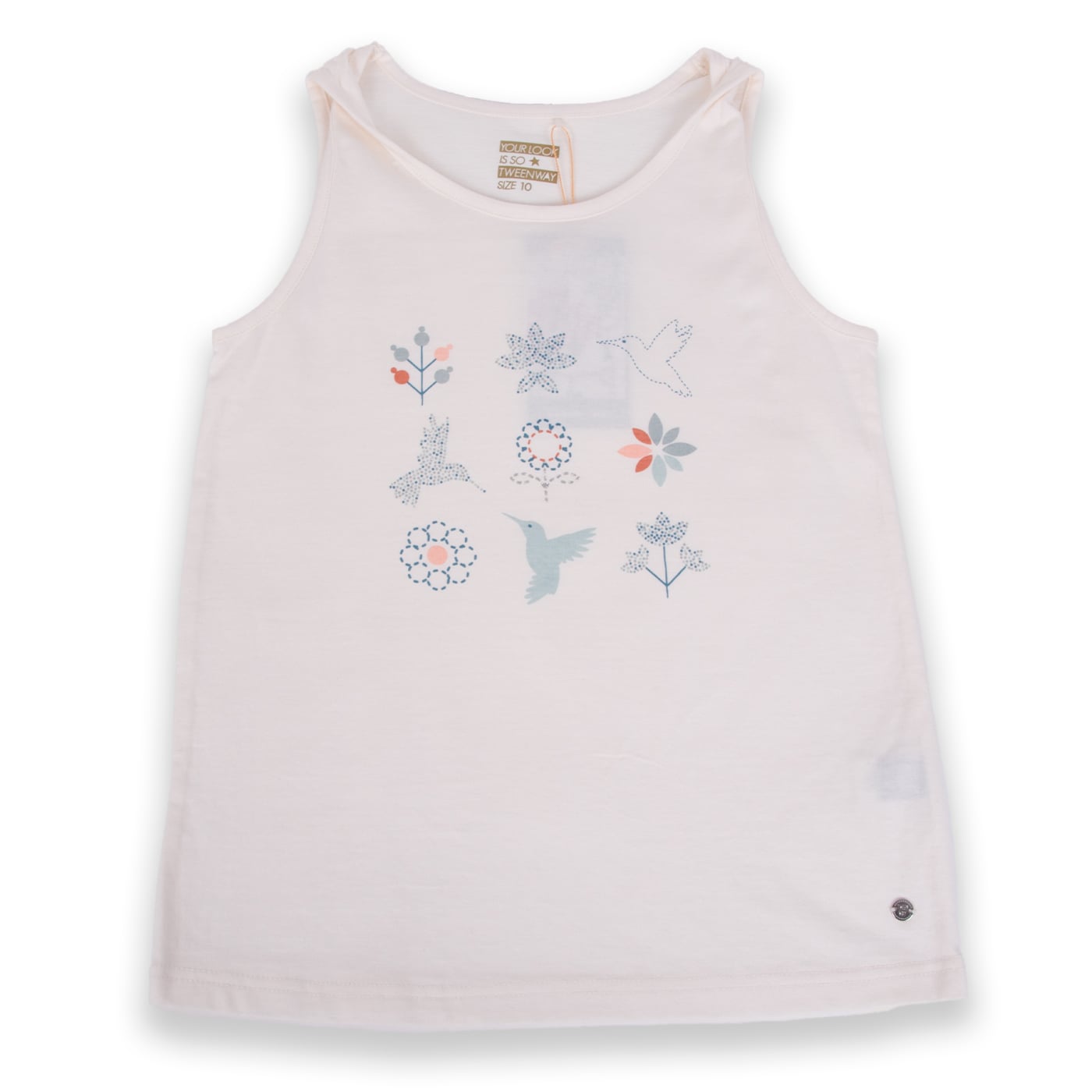 POLERA ALGODÓN NIÑA PILLÍN TVA611-24CRU CRUDO - 1