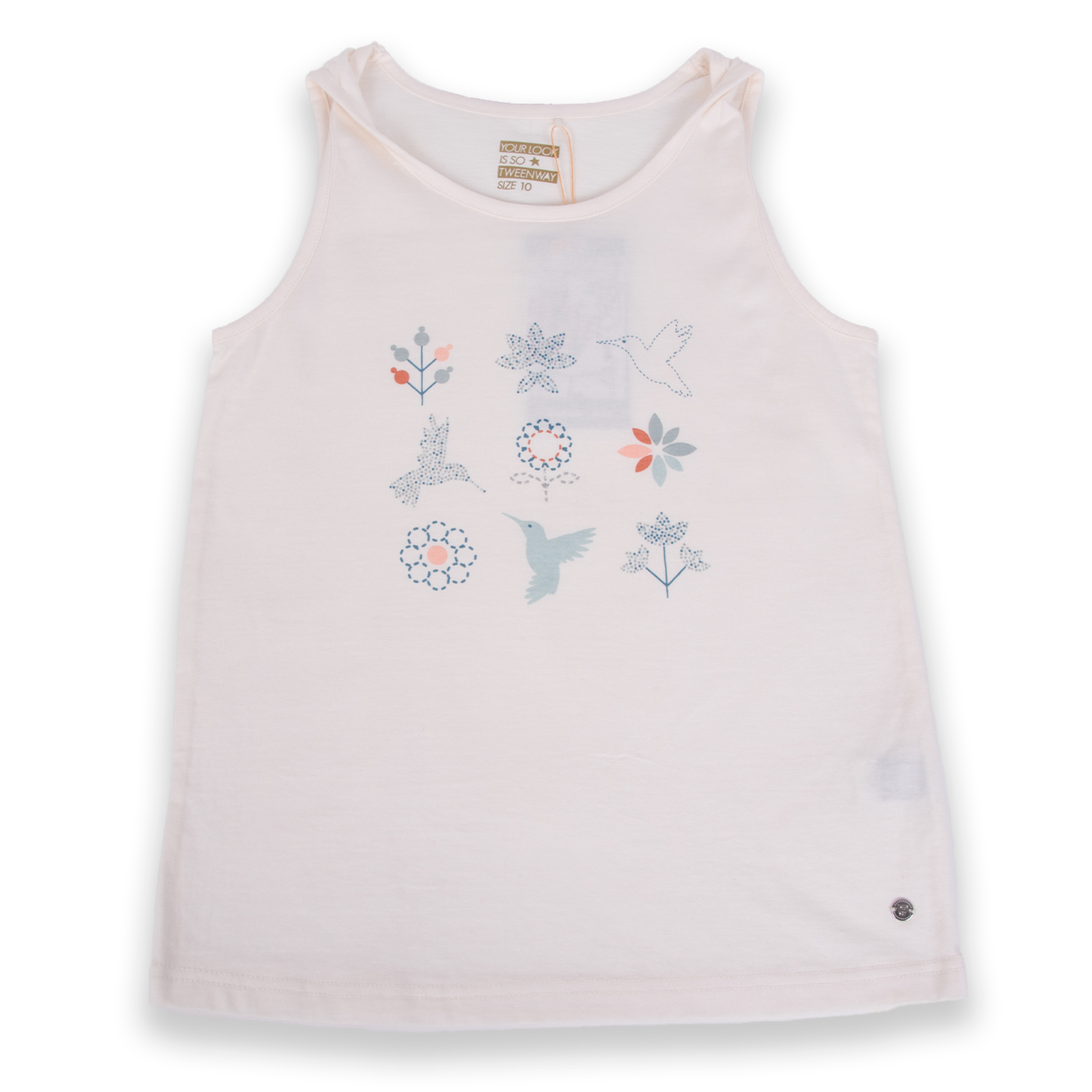 POLERA ALGODÓN NIÑA PILLÍN TVA611-24CRU CRUDO - 1