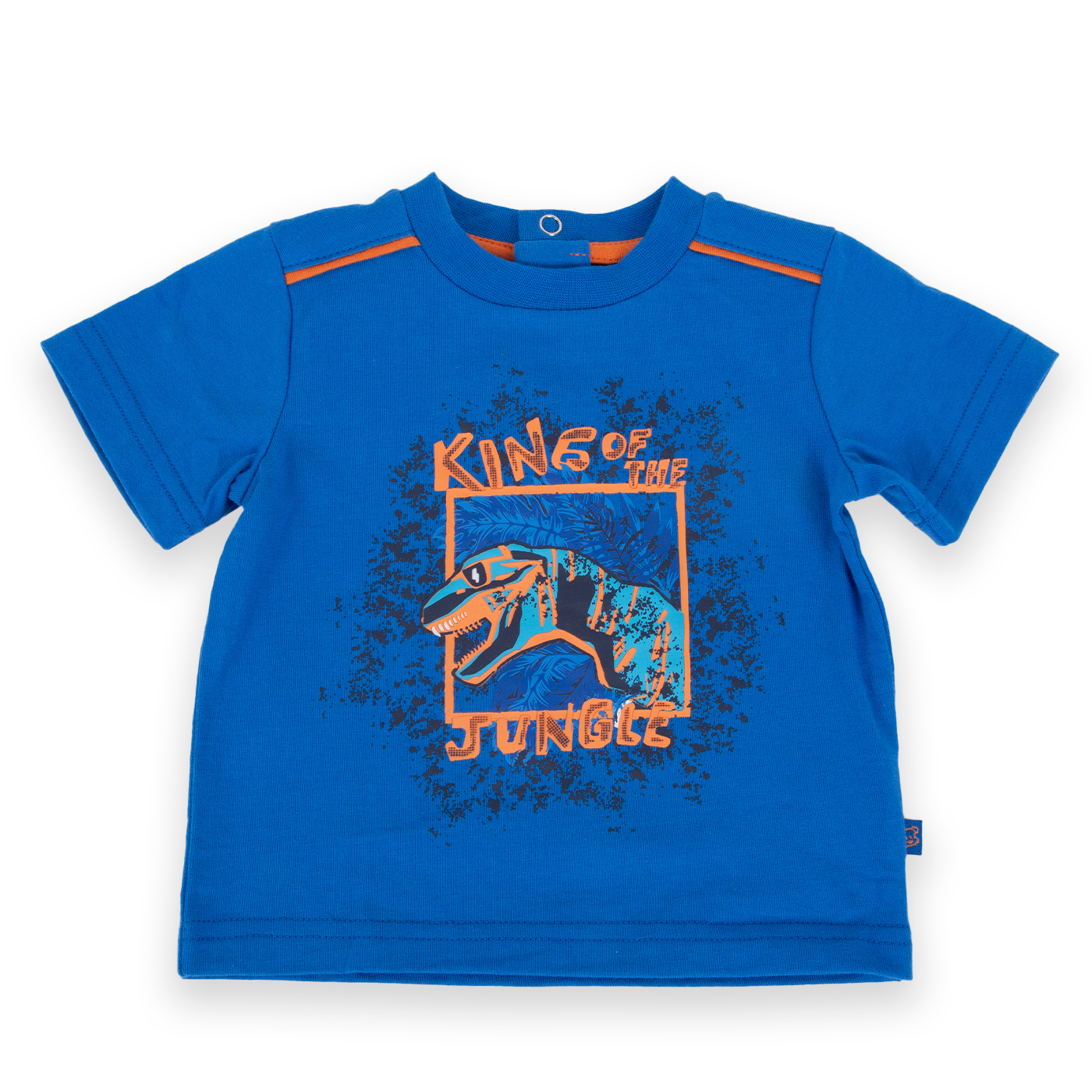 POLERA MANGA CORTA ALGODÓN NIÑO PILLÍN PVA653-24CAL BEBÉ TURQUESA - 1