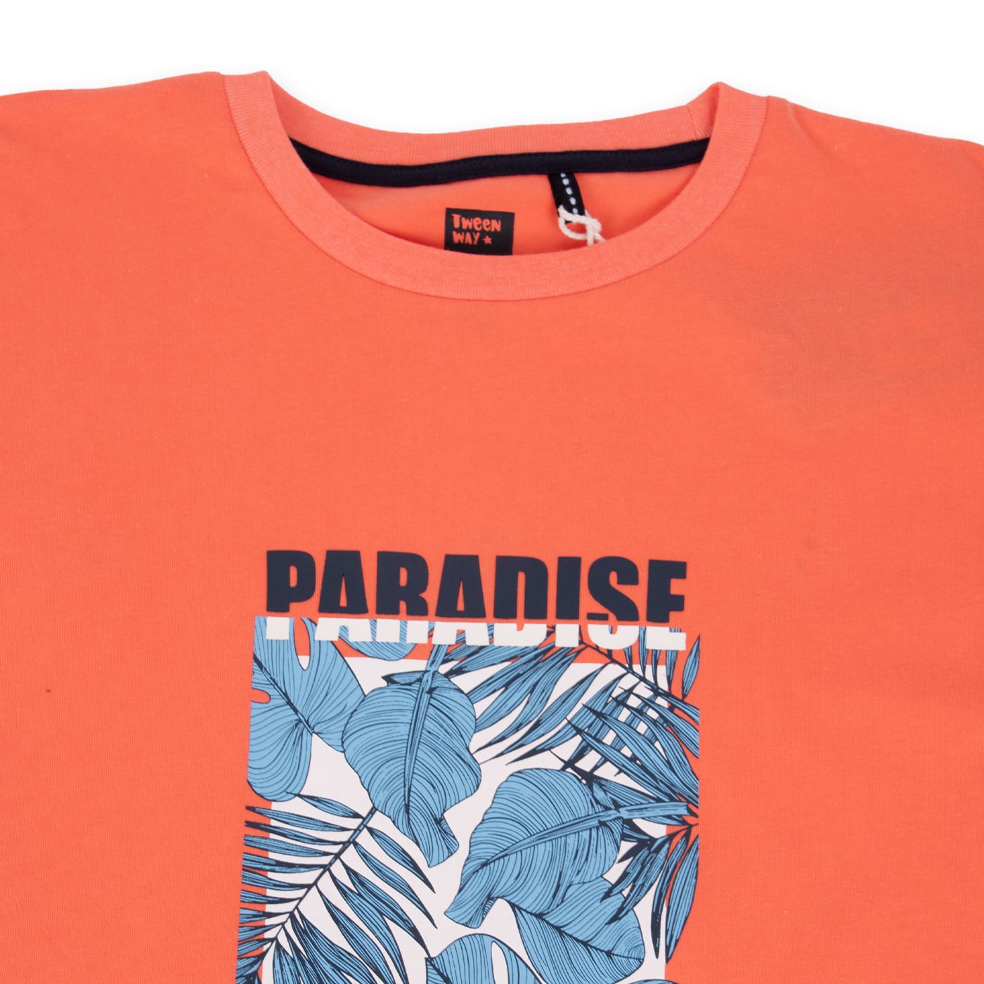 POLERA MANGA CORTA ALGODÓN NIÑO PILLÍN TVA604-24NAR NARANJA - 2
