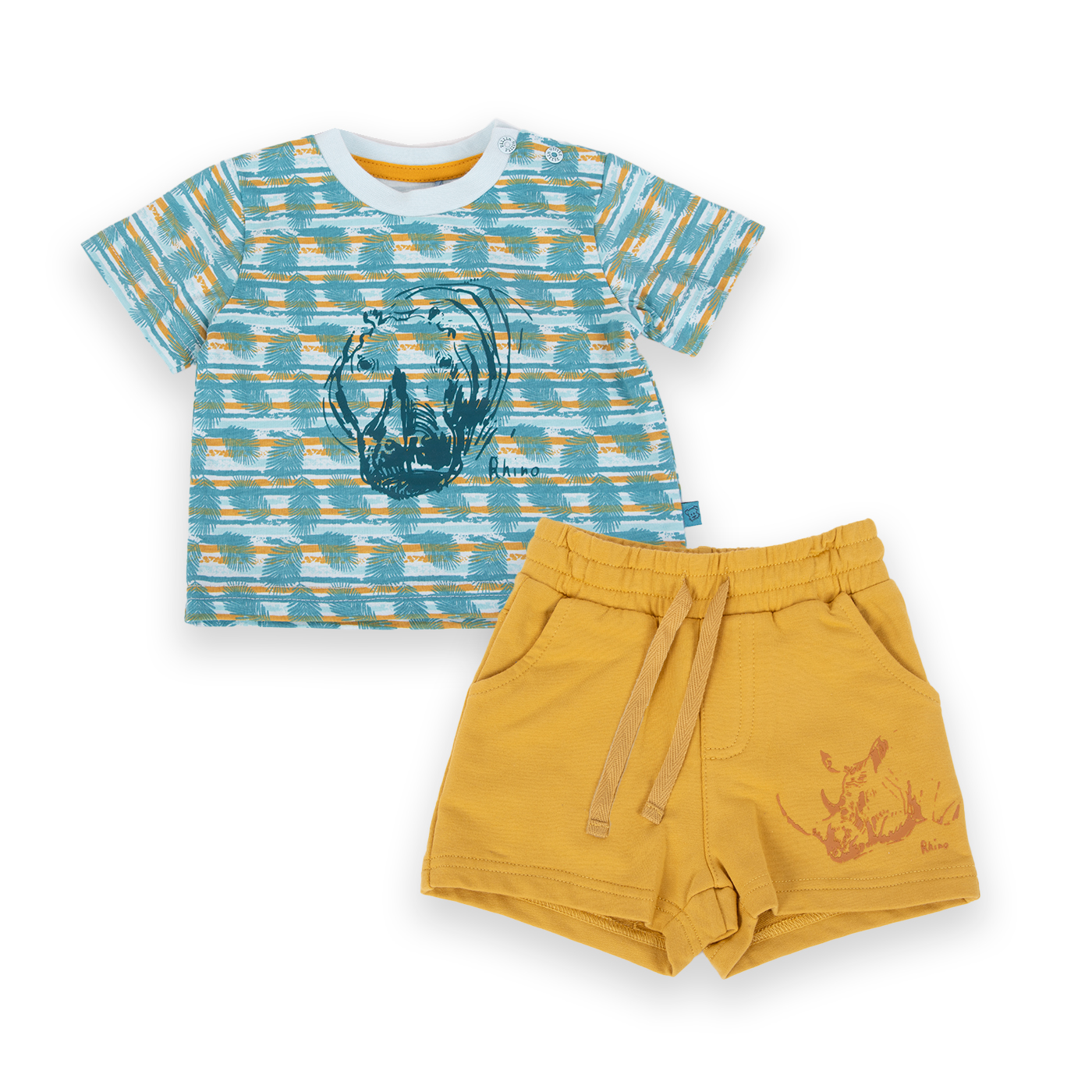POLERA MANGA CORTA ALGODÓN NIÑO PILLÍN PVA656-24MOS BEBÉ MOSTAZA - 3