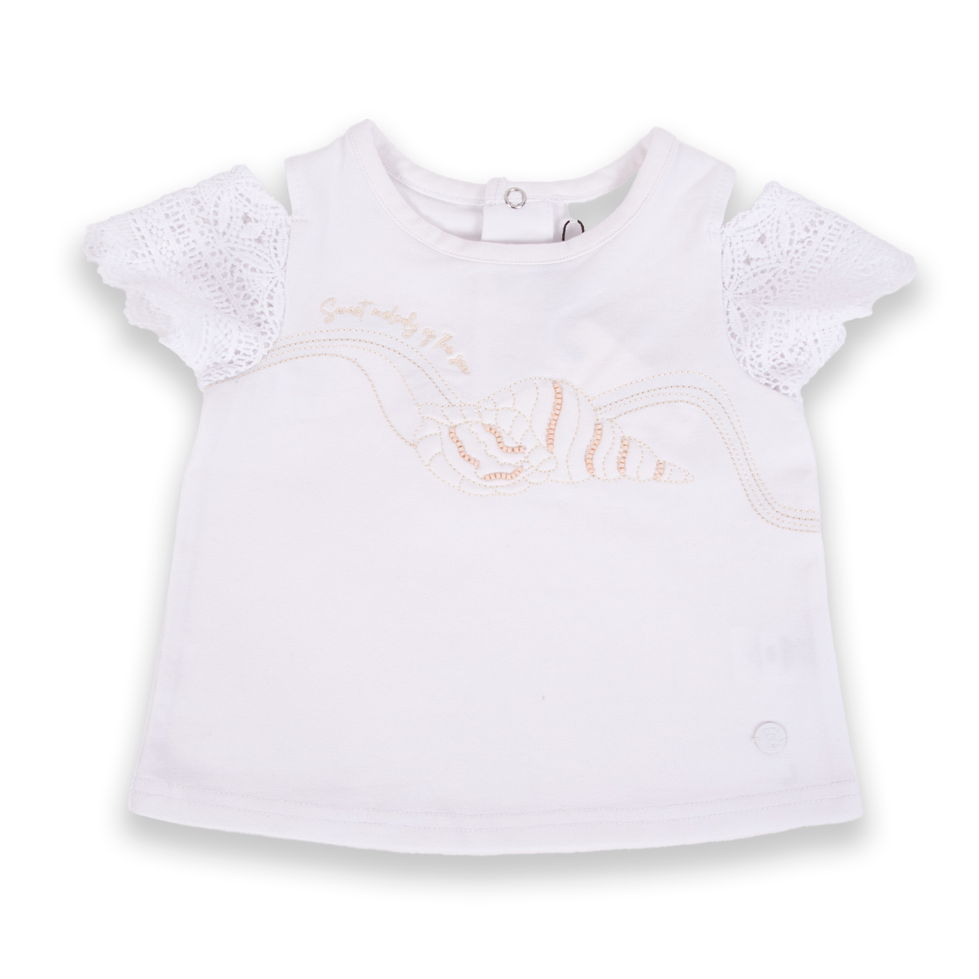 POLERA MANGA CORTA NIÑA PILLÍN PVA649-24BCO BEBÉ BLANCO - 1