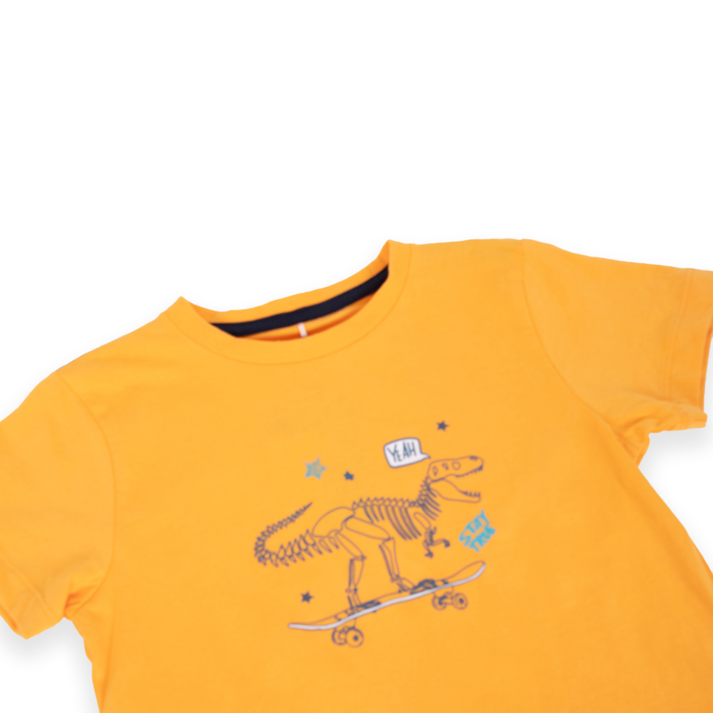 POLERA MANGA CORTA ALGODÓN NIÑO PILLÍN PVA663-24NAR NARANJA - 2