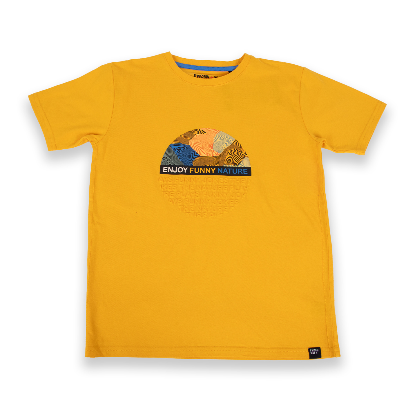 POLERA MANGA CORTA ALGODÓN NIÑO PILLÍN TVA607-24NAR NARANJA - 1