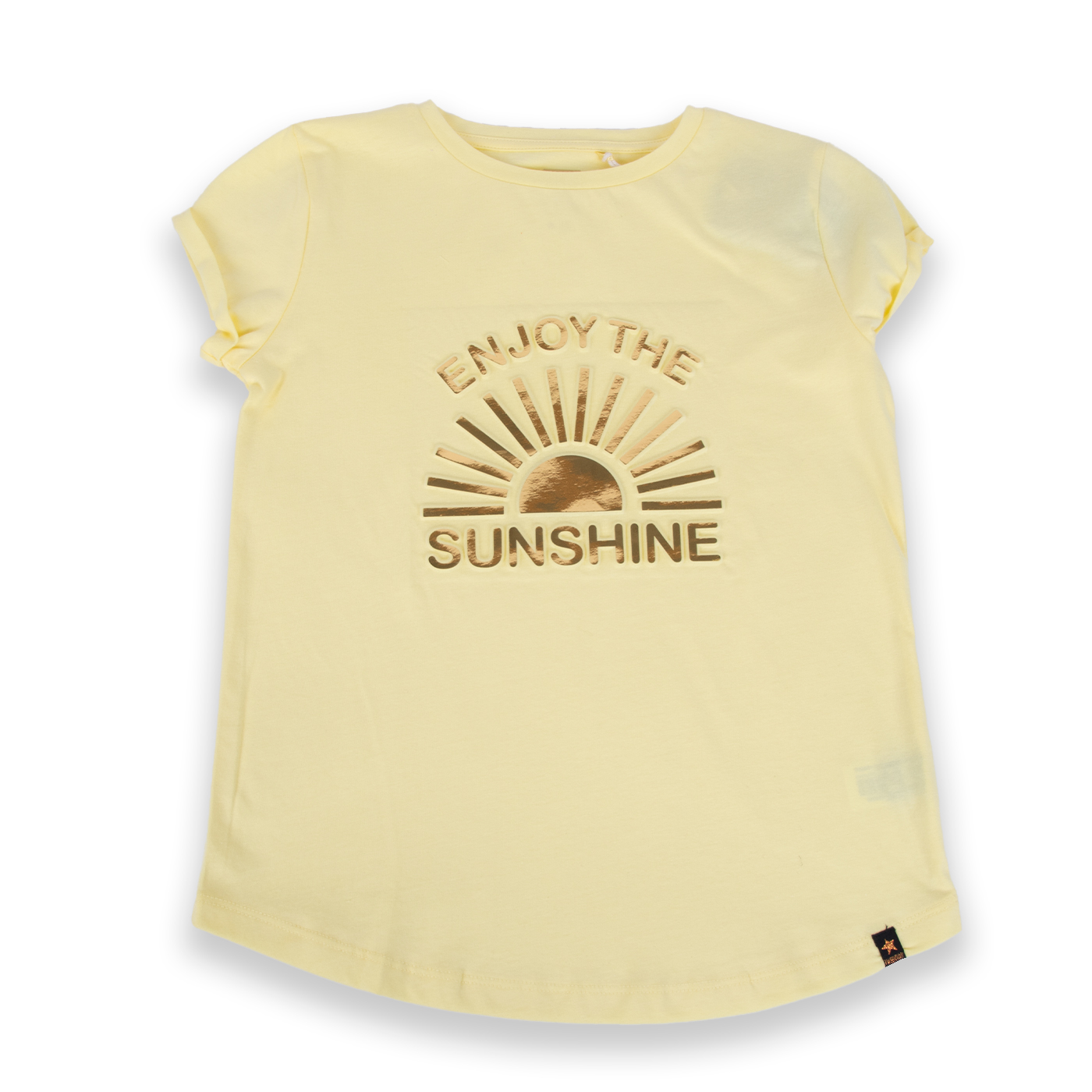 POLERA MANGA CORTA ALGODÓN NIÑA PILLÍN TVA601-24AMA AMARILLO - 1
