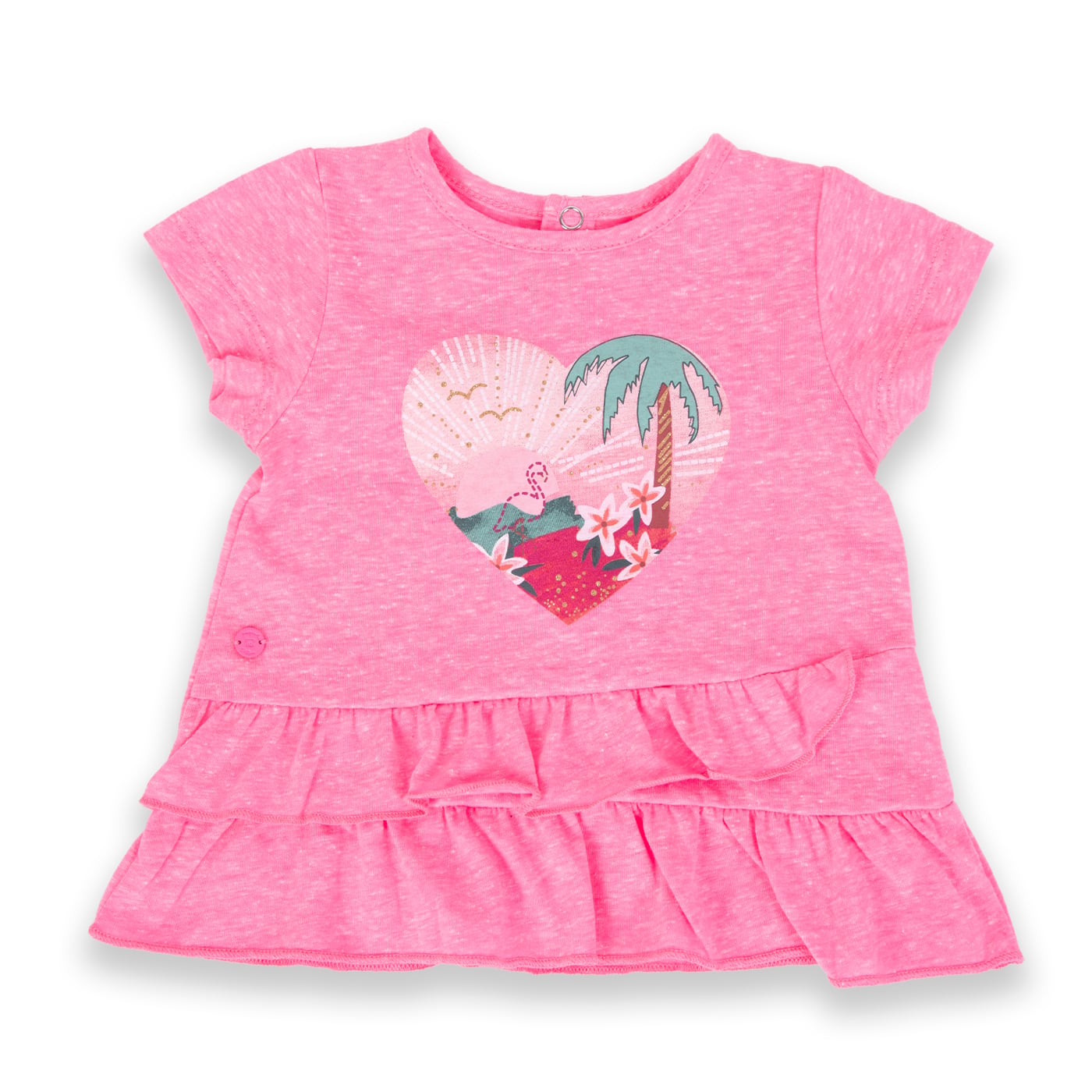 POLERA MANGA CORTA NIÑA PILLÍN PVA659-24ROS BEBÉ ROSADO - 1